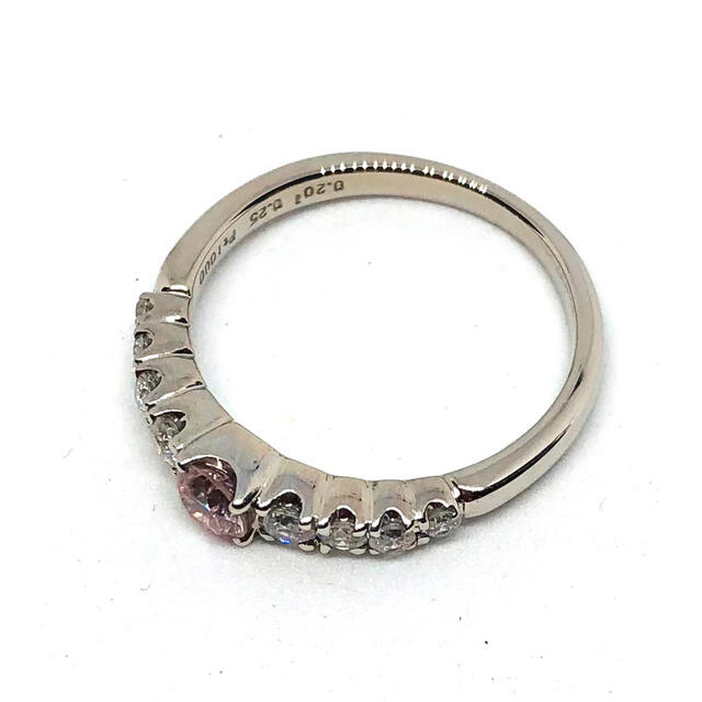 【期間限定20%オフ】 Fancy pink 0.20ct ピンクダイヤ　リング レディースのアクセサリー(リング(指輪))の商品写真