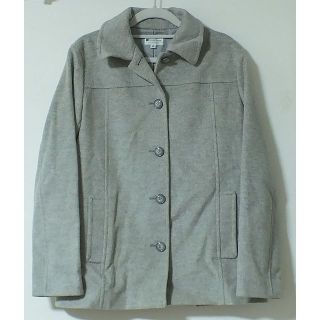 ユナイテッドアローズ(UNITED ARROWS)の古着☆FACAD GREEN☆スタンカラーコート☆グレー38長袖☆アローズ(テーラードジャケット)