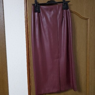 スコットクラブ(SCOT CLUB)のFENNEL今期エコレザーロングスカート新品タグ付き(ロングスカート)