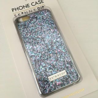 スキニーディップ(SKINNYDIP)のクリスマスセール☆スキニーディップ　グリッター青　iPhone6/6sケース(iPhoneケース)