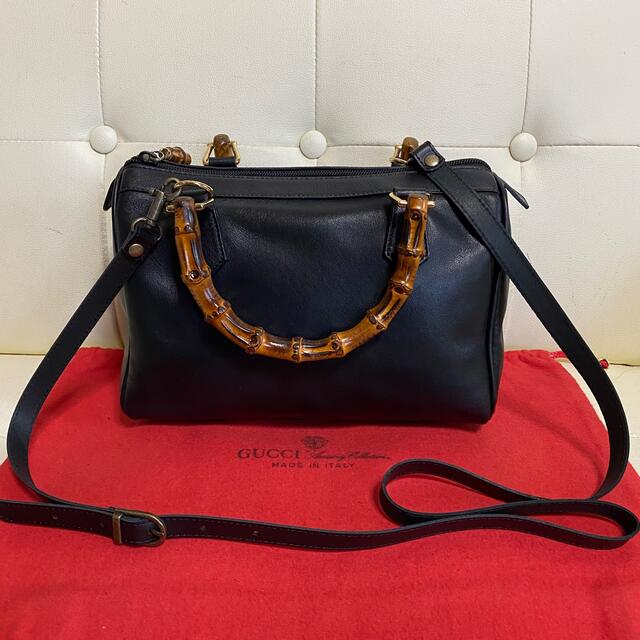 Gucci - 極 美品 GUCCI オールド グッチ バンブー 2way ショルダー