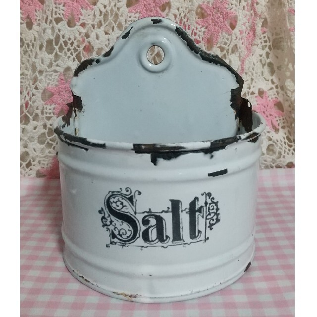フランス アンティーク ホーロー sel缶 - 雑貨 フランス アンティーク ホーロー sel缶 - 雑貨