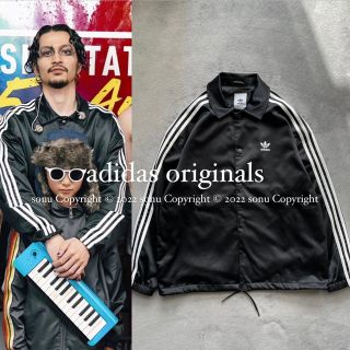 【希少】常田大希着用 adidas サテンコーチジャケット ナイロンジャケット