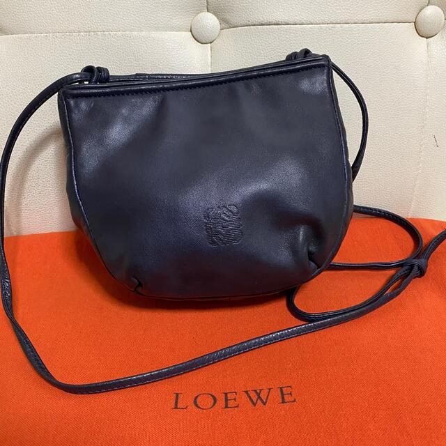 美品　LOEWE オールド　ロエベ　ナッパレザー　ミニ　ショルダー　バッグ