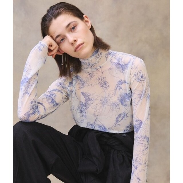新品未使用 完売商品ランドスケープ柄シアートップスL | chicshabu.com