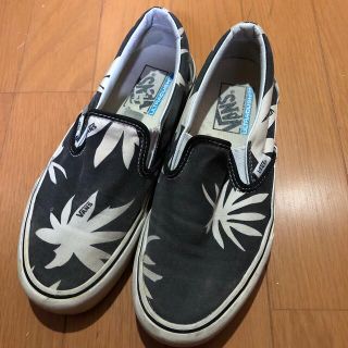 極美品 90s VANS USA製 スリッポン ガンジャ マリファナ柄 7.5