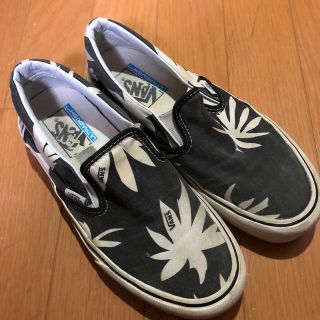 極美品 90s VANS USA製 スリッポン ガンジャ マリファナ柄 7.5