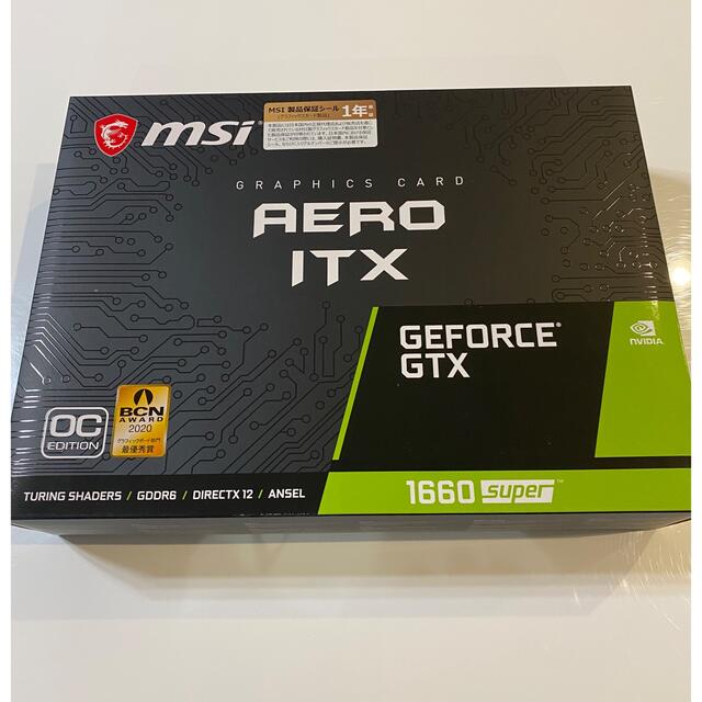 PCパーツmsi GeForce 1660 super aero itx oc 6GB