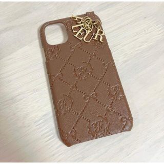 メゾンドフルール(Maison de FLEUR)の【未使用に近い】Maison de FLEUR モノグラムiPhone11ケース(iPhoneケース)