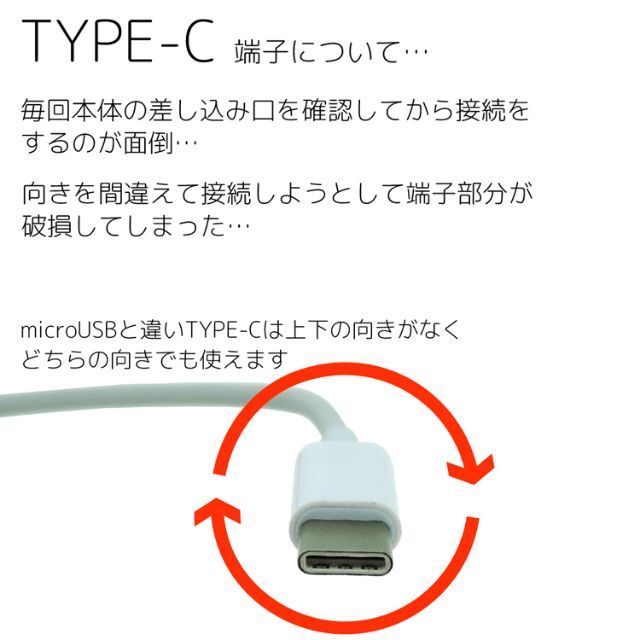 充電ケーブル typeC 3.0A急速充電対応 高速通信 タイプC 2本セットの