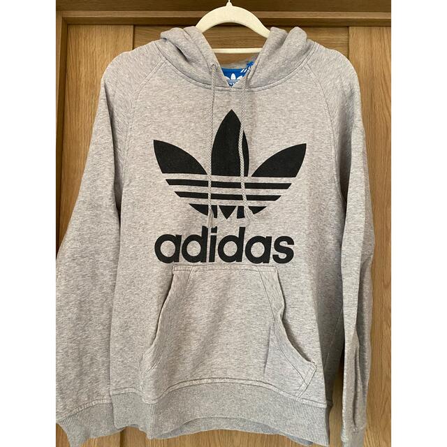 【新品未使用】adidas Originals グレー パーカー #1855