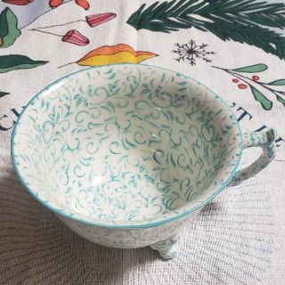 アンソロポロジー(Anthropologie)の◆完売品◆アンソロポロジーコーヒーソーサ３脚付き(食器)