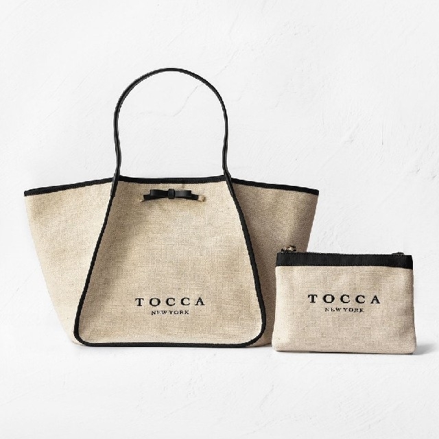 TOCCA - 新品 TOCCA TRIM RIBBON TOTE トートバッグの通販 by まあこ's ...