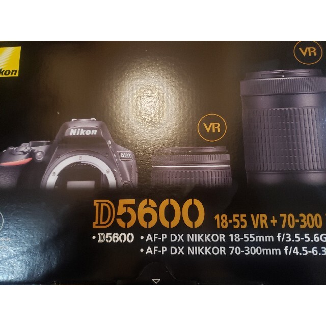 【新品未使用】Nikon D5600 ダブルズームキット39点RAW