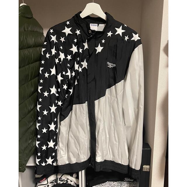SALE【Reebok】リーボック/ウィンドブレーカー/白、黒/XO/美品 | フリマアプリ ラクマ