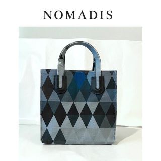 ノーマディック(NOMADIC)の【新品・定価9800円】NOMADIS ARLES S #ブルーチェック(ハンドバッグ)