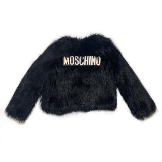 モスキーノ(MOSCHINO)の【中古】正規品　H&M モスキーノ　ファージャケット　XS(毛皮/ファーコート)