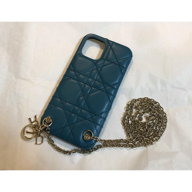 dior☆iphone12pro☆チェーン付きケースiPhoneケース