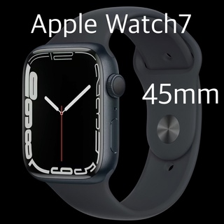 アップルウォッチ(Apple Watch)のApple Watch series 7 45mm ミッドナイト 最新モデル(その他)