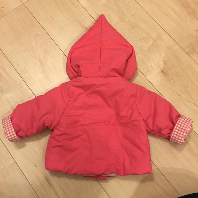 PETIT BATEAU(プチバトー)のプチバトー 小人コート 18m ピンク キッズ/ベビー/マタニティのベビー服(~85cm)(ジャケット/コート)の商品写真