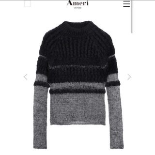 アメリヴィンテージ(Ameri VINTAGE)のBUMPY SHEER DOCKING KNIT(ニット/セーター)