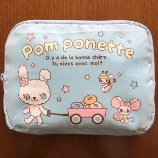 ポンポネット(pom ponette)のポンポネット　pomponette ナップサック　水色(キャラクターグッズ)