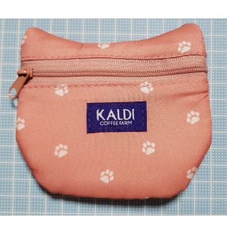 カルディ(KALDI)のカルディ　ネコ型のミニサイズポーチ(ポーチ)