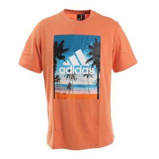 アディダス(adidas)の新品タグ付★アディダス★グラフィック半袖Ｔシャツ★3,289円の品★Mサイズ★橙(Tシャツ/カットソー(半袖/袖なし))