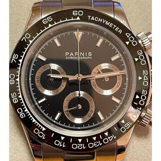 ロレックス(ROLEX)のPARNIS  デイトナオマージュ　クロノグラフ　ブレスカスタム(腕時計(アナログ))
