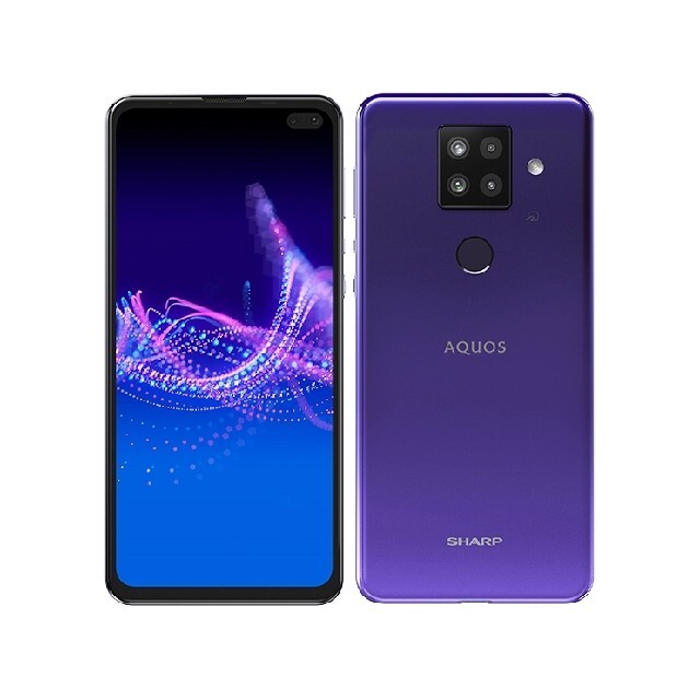 AQUOS(アクオス)の新品  AQUOS sense4 plus SH-M16パープル SIMフリー スマホ/家電/カメラのスマートフォン/携帯電話(スマートフォン本体)の商品写真