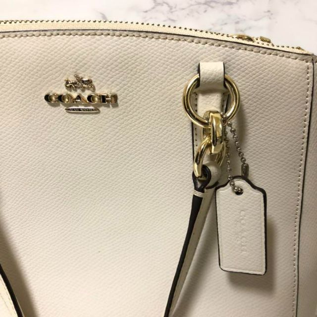 COACH コーチ 2way ハンドバッグ ショルダーバッグ ホワイト