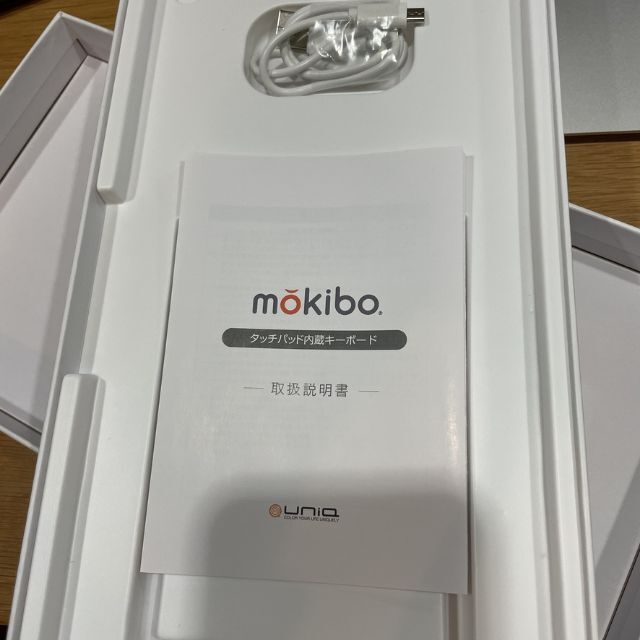 mokibo キーボード MKB316US_WH 白 英語配列　専用カバー付 8