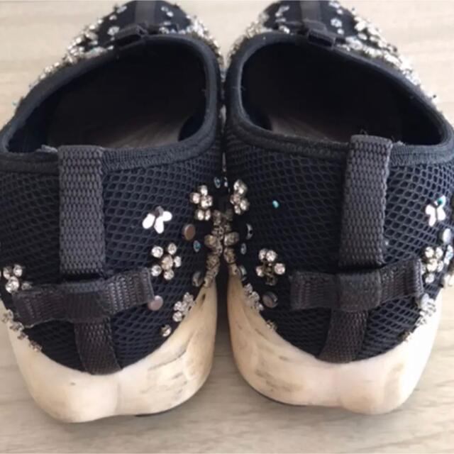 【美品】Dior ビジュー　shoes スリッポン　スニーカー　24  37,5