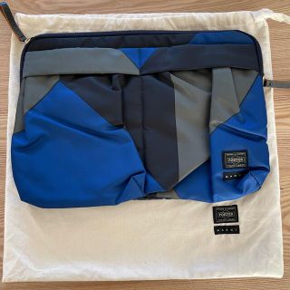 ポーター(PORTER)のPORTER ポーター 吉田 MARNIコラボ クラッチバッグ 青(セカンドバッグ/クラッチバッグ)