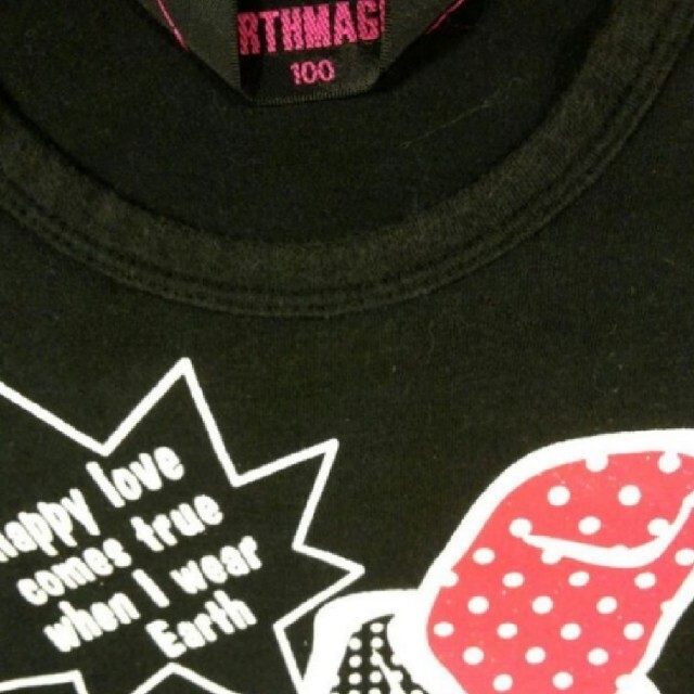 EARTHMAGIC(アースマジック)の🎵EARTHMAGIC　トップス　100㎝ キッズ/ベビー/マタニティのキッズ服女の子用(90cm~)(Tシャツ/カットソー)の商品写真