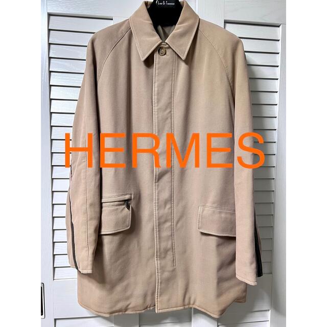 Hermes(エルメス)の【HERMES】 メンズ ステンカラーコート 90sヴィンテージ sizeL メンズのジャケット/アウター(ステンカラーコート)の商品写真