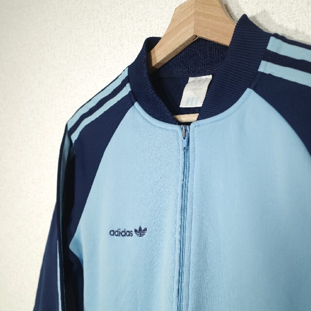 adidas(アディダス)のビンテージ adidas ジャージ トラックトップ ATPタイプ 水色 メンズのトップス(ジャージ)の商品写真