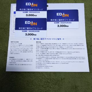 エディオン　株主優待券　9000円分(その他)