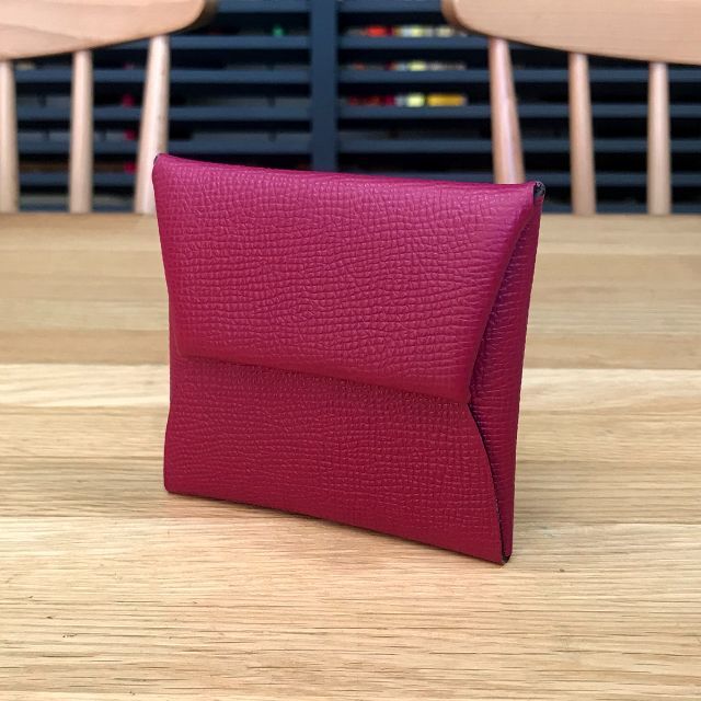 Hermes(エルメス)の超美品 エルメス バスティア エプソン ローズパープル コインケース 小銭入れ レディースのファッション小物(コインケース)の商品写真