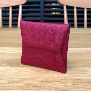 エルメス(Hermes)の超美品 エルメス バスティア エプソン ローズパープル コインケース 小銭入れ(コインケース)