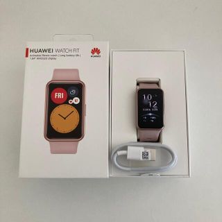 ファーウェイ(HUAWEI)のHUAWAI WATCH FIT　サクラピンク(腕時計)