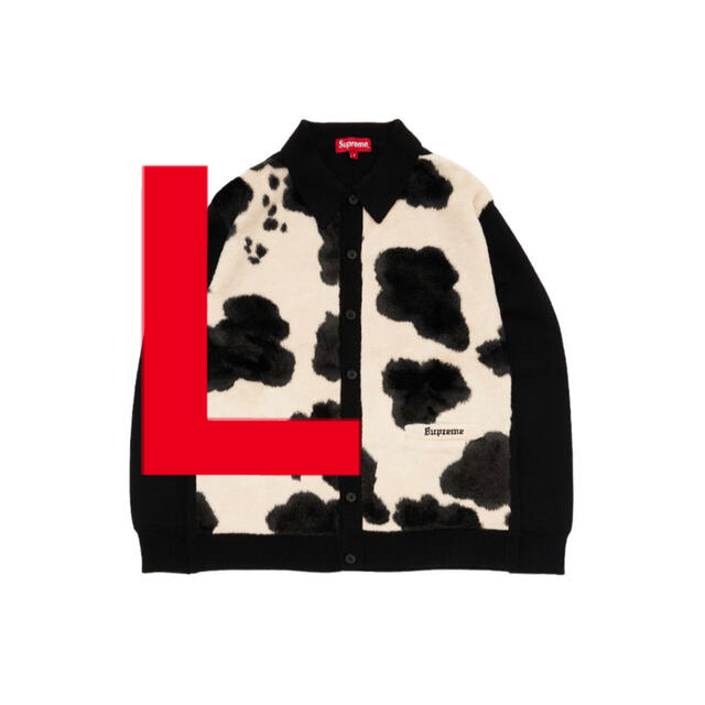 supreme Cow Print Cardigan Lサイズ