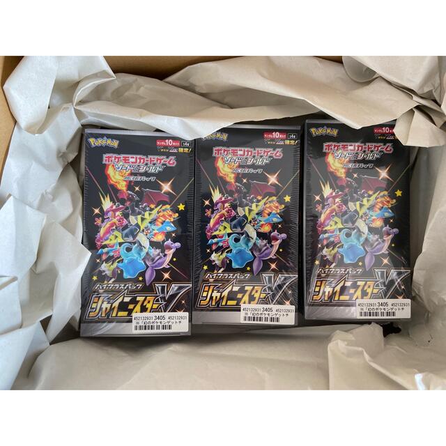 Box/デッキ/パック ポケモンカード シャイニースターV 3box シュリンク付