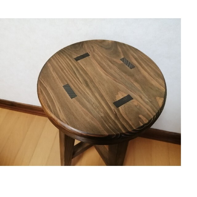 木製スツール　高さ50cm　丸椅子　stool