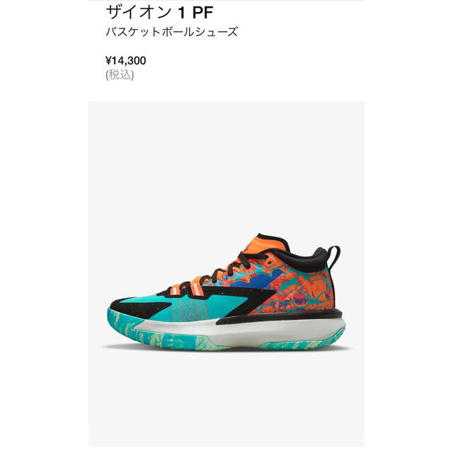 NIKE ザイオン 1 PF バスケットボールシューズ