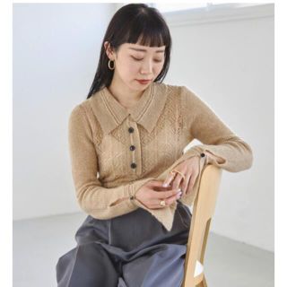 トゥデイフル(TODAYFUL)の前田敦子さん着用　todayful Patchwork Lace Knit(ニット/セーター)