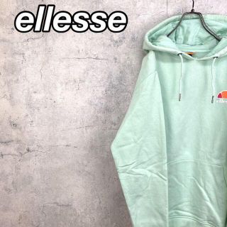 エレッセ(ellesse)の希少 90s エレッセ パーカー プリントロゴ 美品(パーカー)