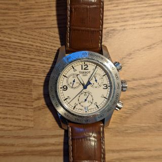 ティソ(TISSOT)のTISSOT 腕時計 クォーツ ブラウン 革バンド(腕時計(アナログ))