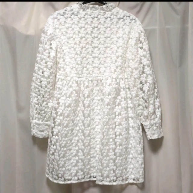 ZARA 花柄レース ブラウス 2