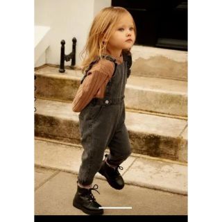 ZARAベビー リブサロペット 9-12M 80 | ザラベビー サロペット
